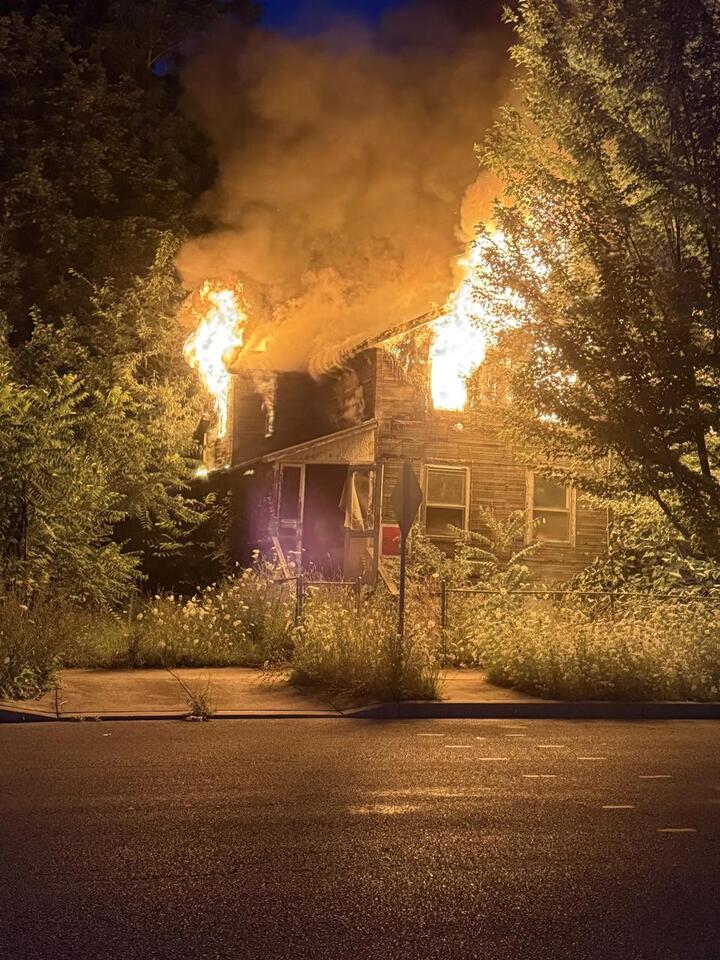Fire destroys abandoned Ithaca home Saturday, no injuries reported