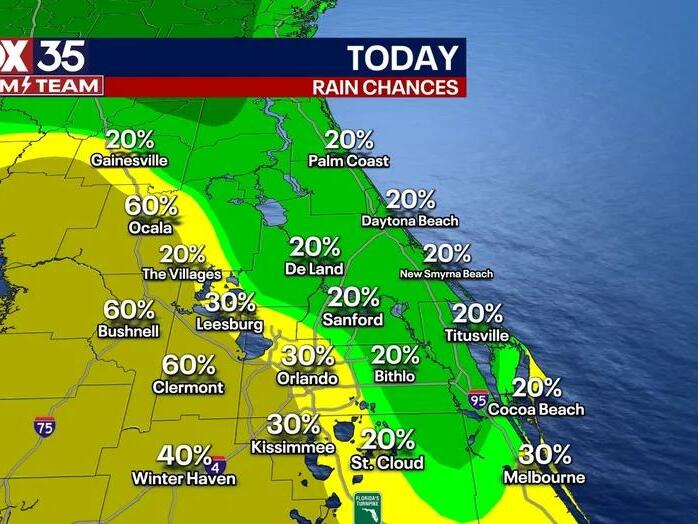 Orlando weather: Rain and storm chances diminish in Central Florida ...