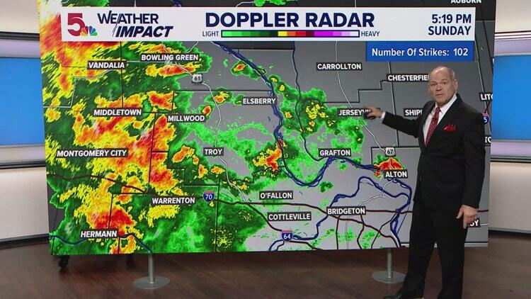 St. Louis Weather Impact forecast: Shower and thunderstorm chances ...