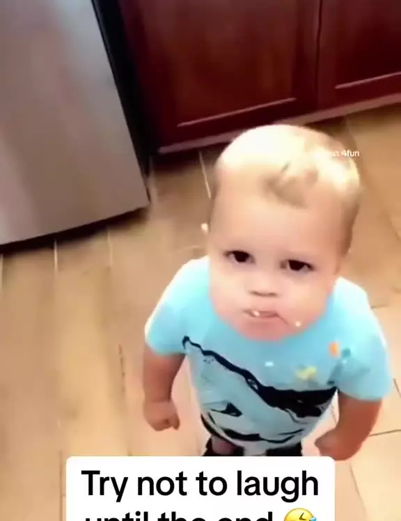 Look at the end baby babiesoftiktok funnybaby kids