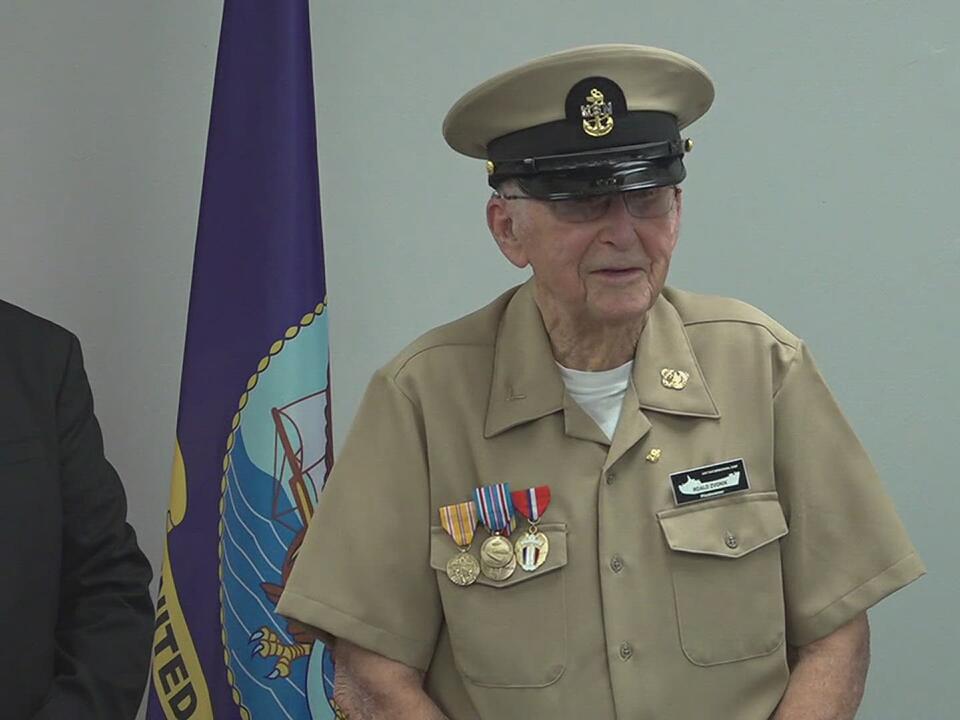 World War II veteran receives medals after nearly 80year delay