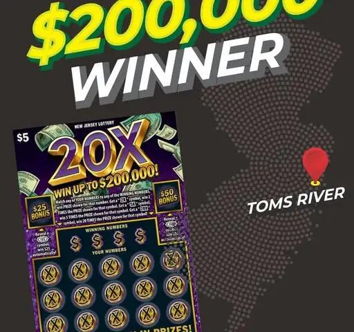$200K Winning Lottery Ticket Sold in Toms River - NewsBreak