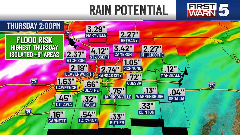 First Warn Wednesday: Hit or Miss Heavy Rain, Rumbles