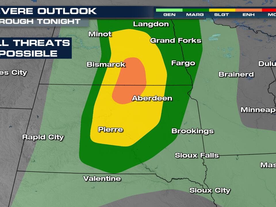 Wednesday Severe Threat in the Northern Plains