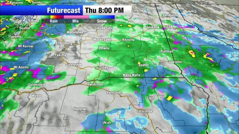 Gusty stray showers Thursday with heavy mountain snow - NewsBreak