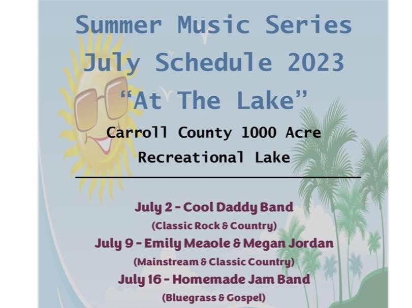 Summer music series held at Carroll County 1,000 Acre Lake