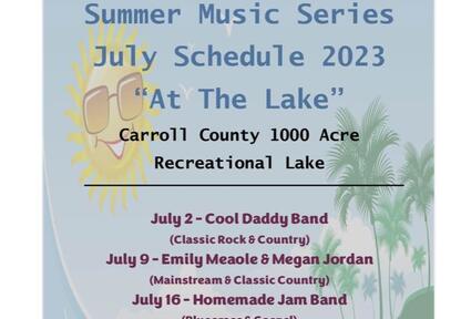 Summer music series held at Carroll County 1,000 Acre Lake