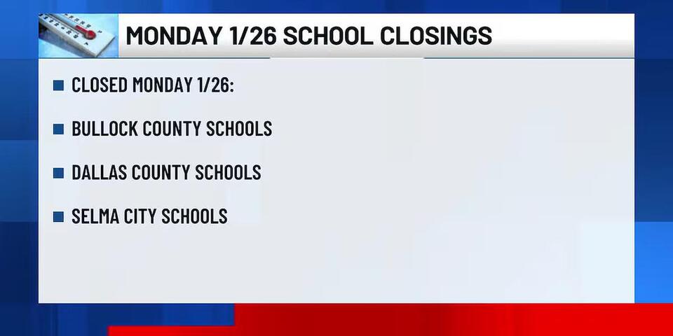 Severe winter weather threat prompts multiple school closings - NewsBreak