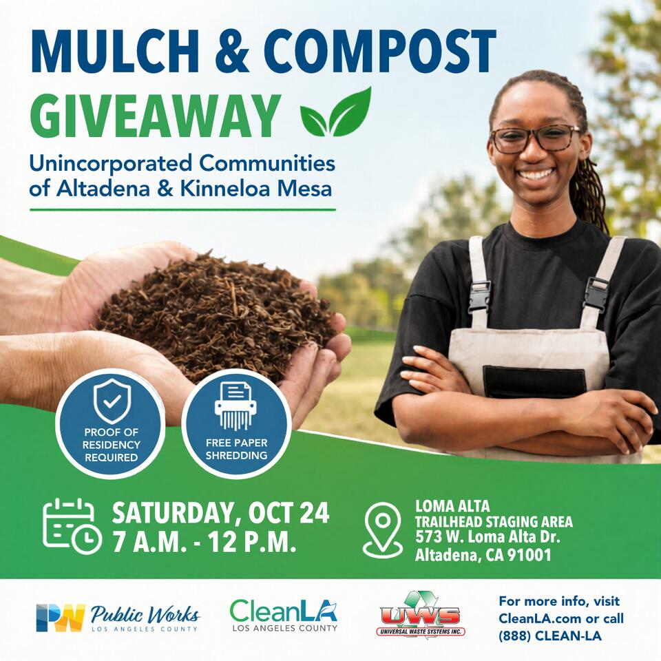 Mulch, compost and shredding event in Altadena - NewsBreak
