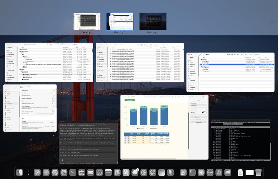Buggy & Laggy Mission Control, Spaces, & Stage Manager in MacOS 27 ...