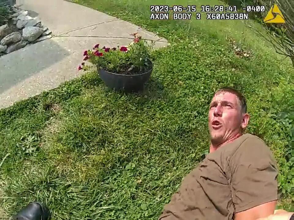 Body cam video shows arrest of Ohio man charged with killing 3 young sons