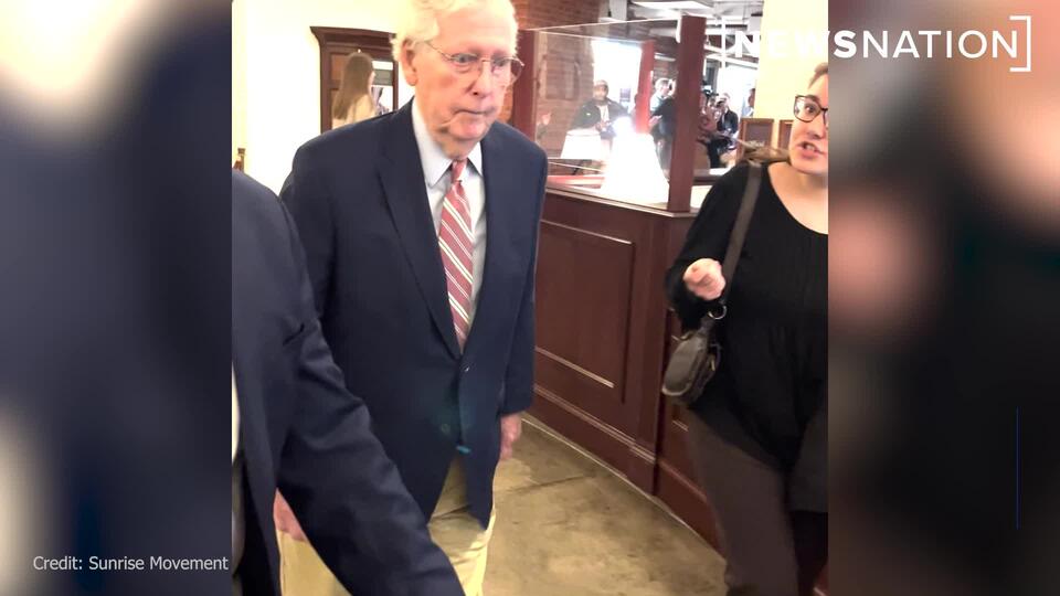 Video: Sen. McConnell falls walking to Capitol for votes