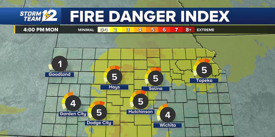 Breezy and warm Monday, high fire danger - NewsBreak