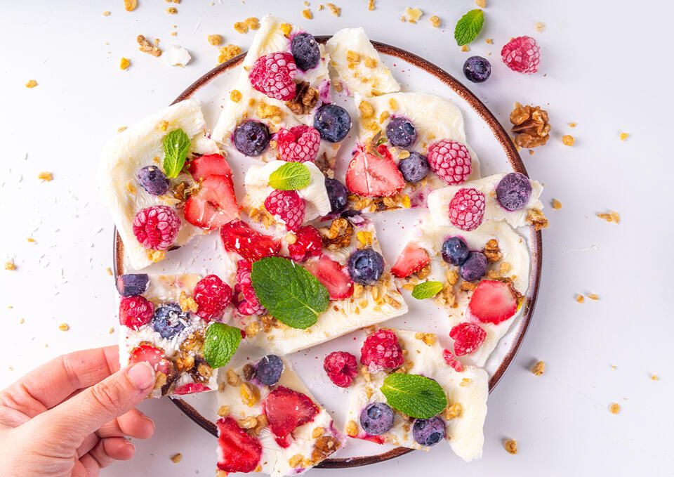 Dietitians Say These Are The Healthiest Frozen Desserts To Enjoy All Summer Long: Berry Greek Yogurt Bark, More