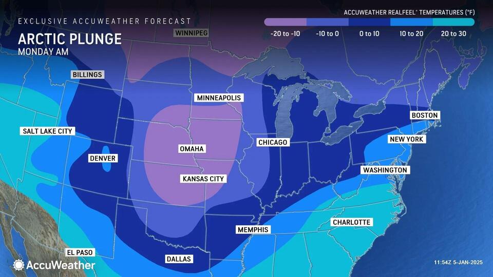 WINTER WEATHER ALERT: NYC area will get coating of snow as cold ...