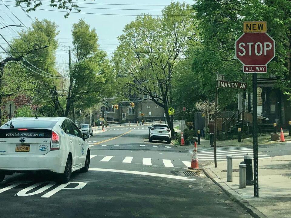New allway stop signs installed on this Staten Island street following