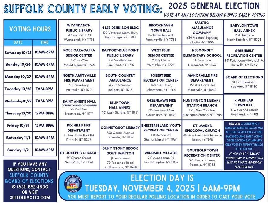 Early Voting Opens for Town, County Candidates - NewsBreak