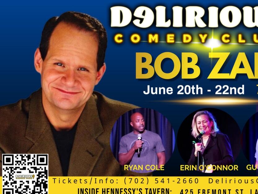 Bob Zany Brings Hilarity to Delirious Comedy Club in Downtown Las Vegas