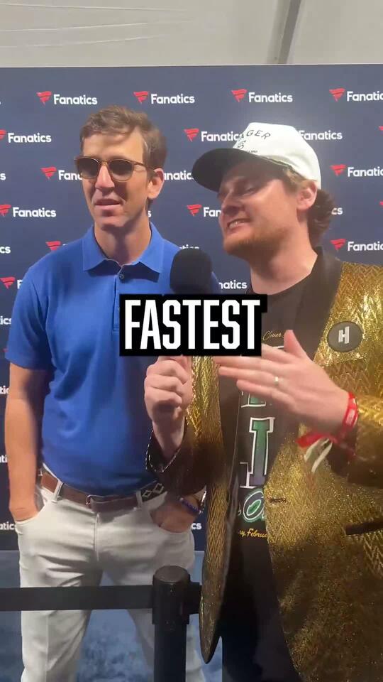 Eli Manning ranks the fastest members of the Manning family Fanatics ...