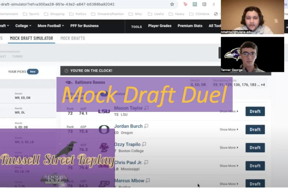 Introducing the RSR Ravens Mock Draft Duel! - NewsBreak