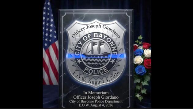 Bayonne mourns death of Police Officer Joseph Giordano, ‘who left us unexpectedly'