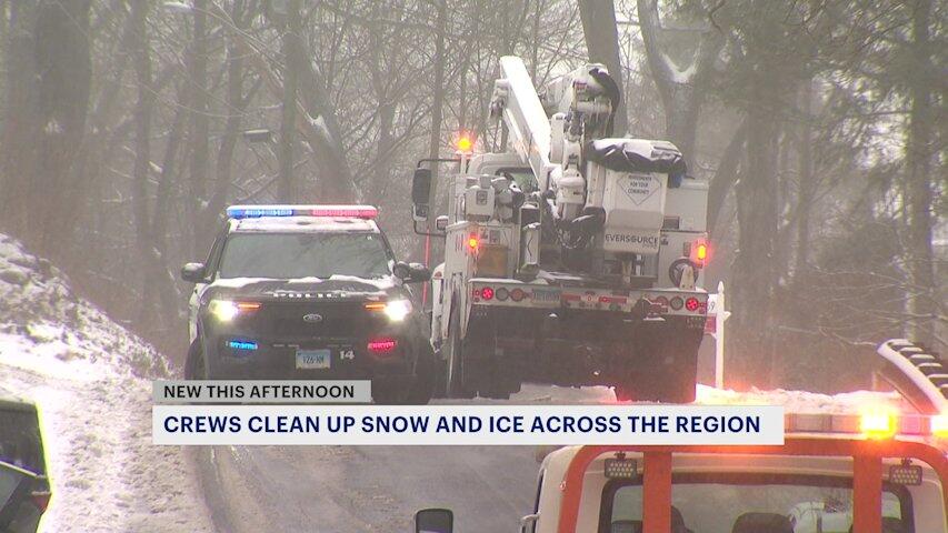 Thunderbolt 12: Snow, sleet, freezing rain create slippery road ...