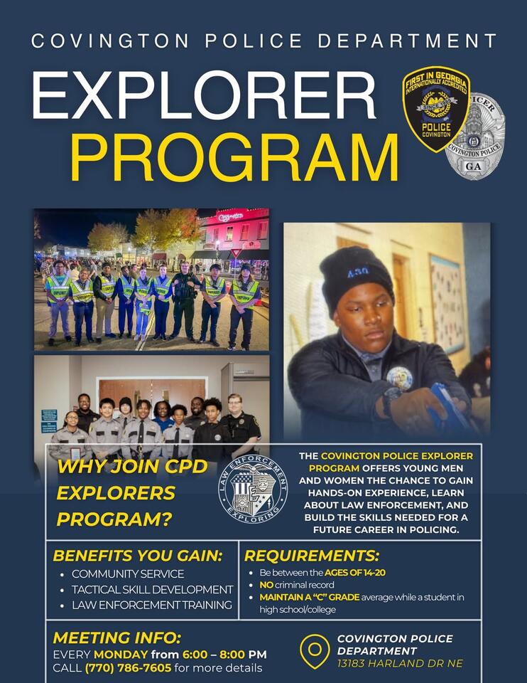 Covington Police Explorer Program meets Mondays - NewsBreak