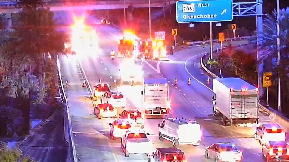 Lanes on I-95 North in Jupiter reopen after crash with injuries - NewsBreak