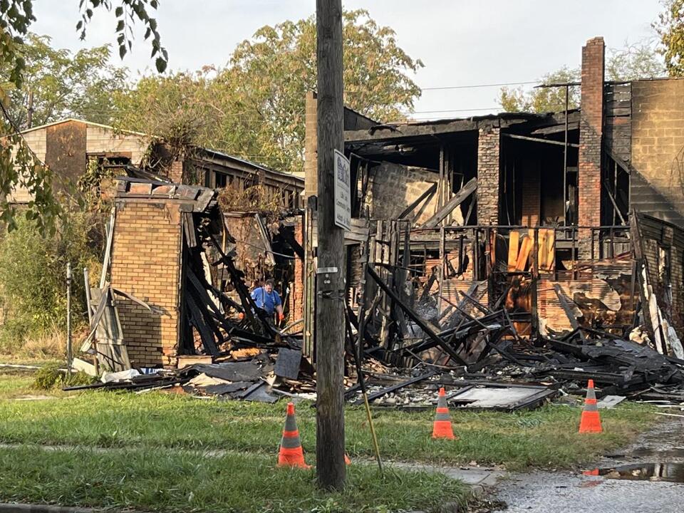 Near west side Indy fire heavily damages abandoned church