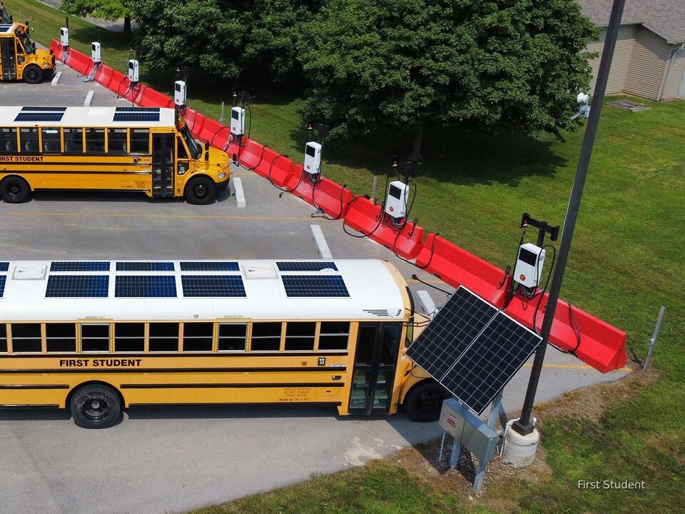 NYC’s solar school buses transport kids and power the community
