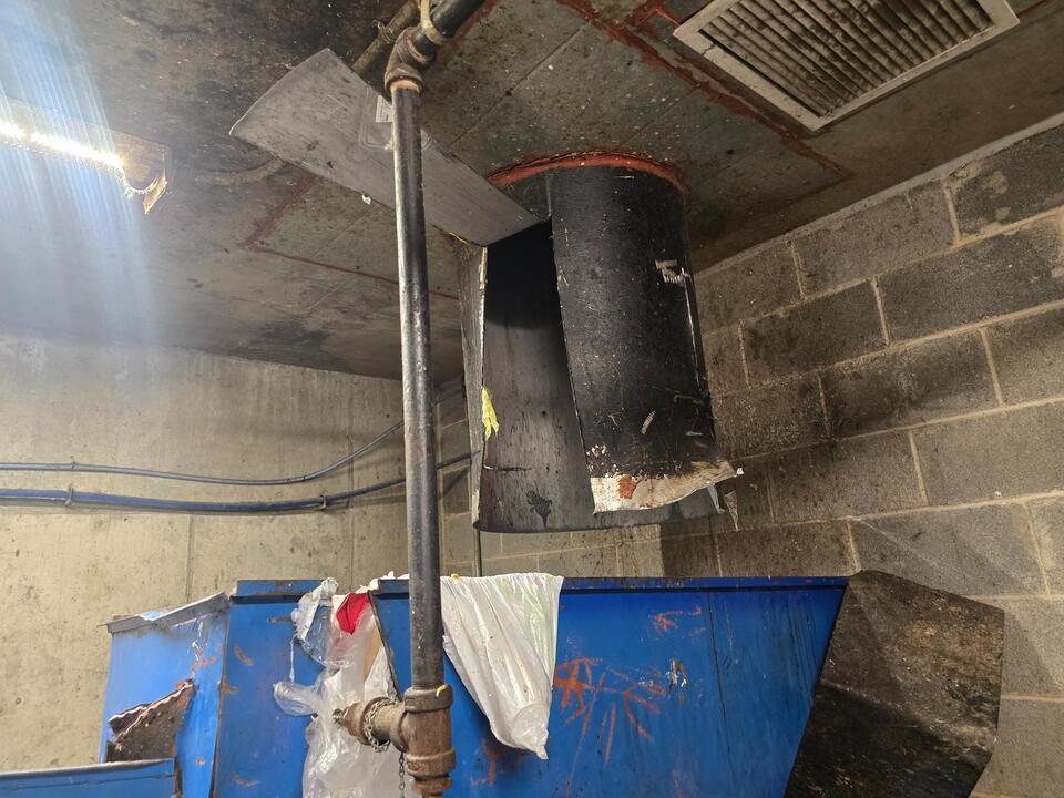 Woman rescued after plunging from 14th-floor trash chute in Hackensack ...