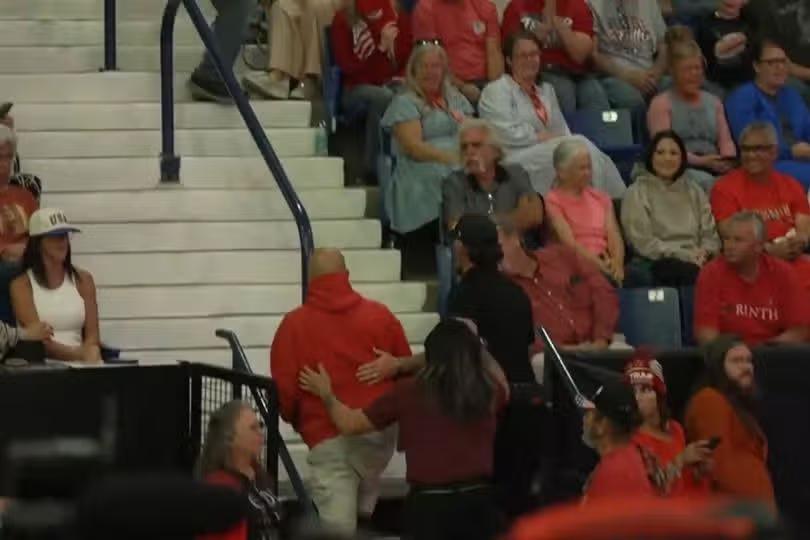 Donald Trump's Florida rally interrupted 3 times minutes apart in ...