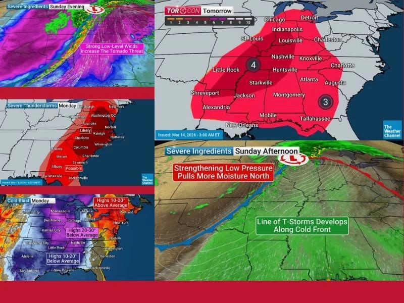 TORCON 4 Issued Major Severe Storm Outbreak Risk From Indiana to ...