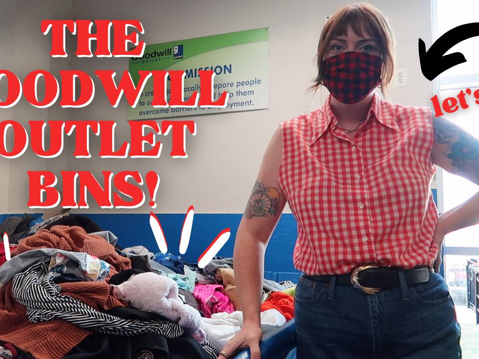 Thrifting in Fredericksburg, Virginia Inside Goodwill Outlet Nikki