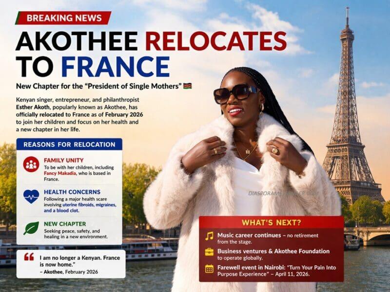 Kenyan Singer Akothee Relocates to France: New Chapter Abroad - NewsBreak