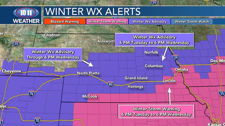 WEATHER ALERT DAY: Lancaster County added to Winter Storm Warning ...