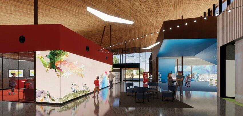 Image showcasing Mesa's Gateway Library wins prestigious interior design award - NewsBreak