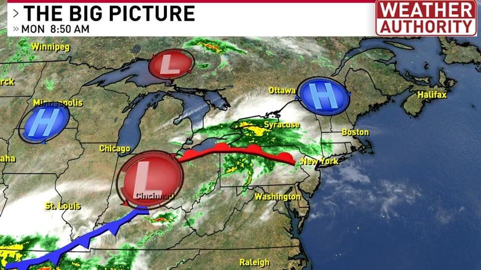 Cool & rainy start to summer across CNY