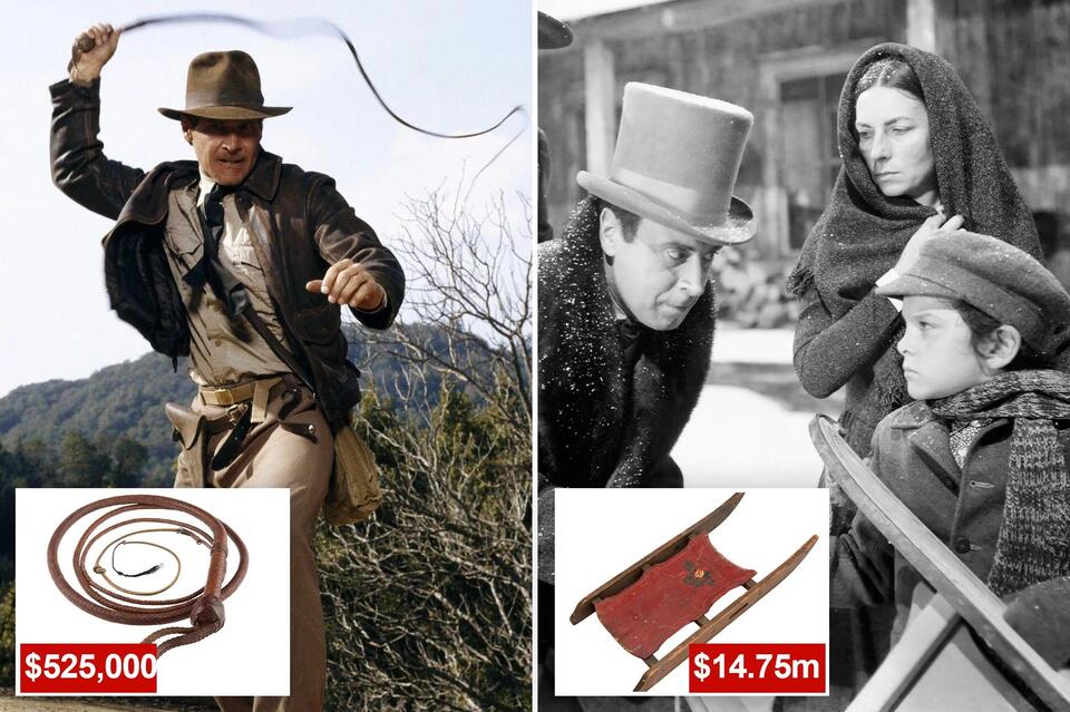 Indiana Jones whip snaps up 525,000 at auction after ‘Citizen Kane