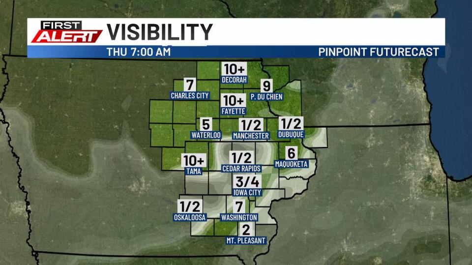 Check for dense fog before heading out Thursday morning