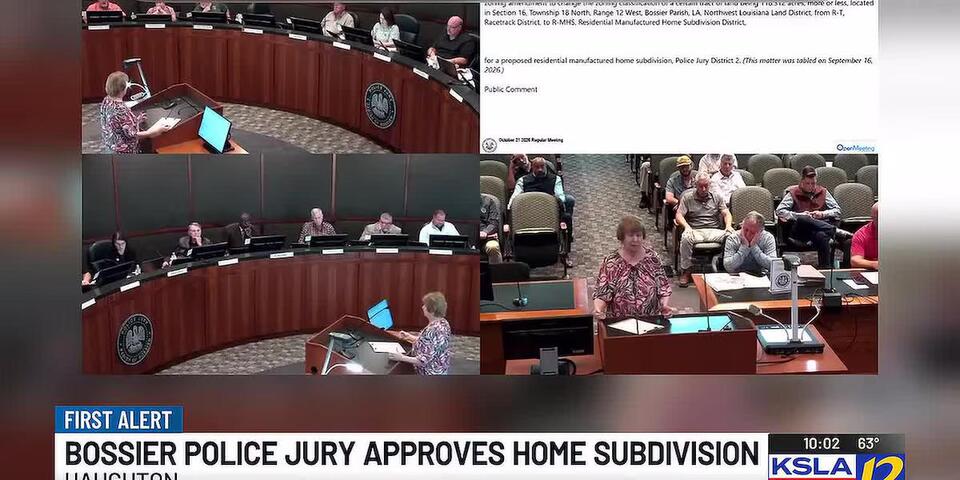 Bossier Parish approves rezoning for new manufactured-home subdivision ...