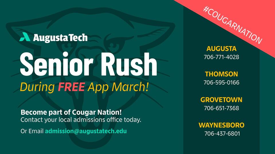 Augusta Tech offers free applications in March - NewsBreak