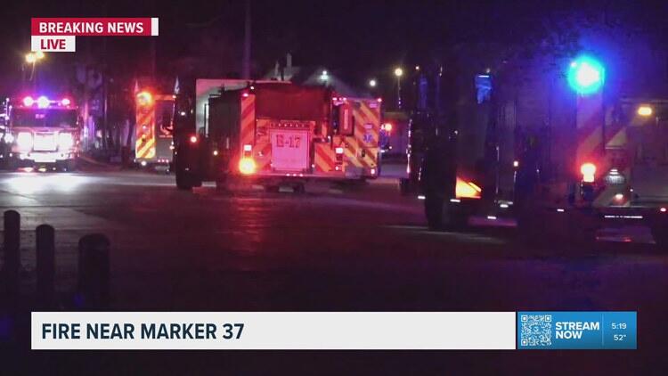 Fire near Marker 37 Marina - NewsBreak