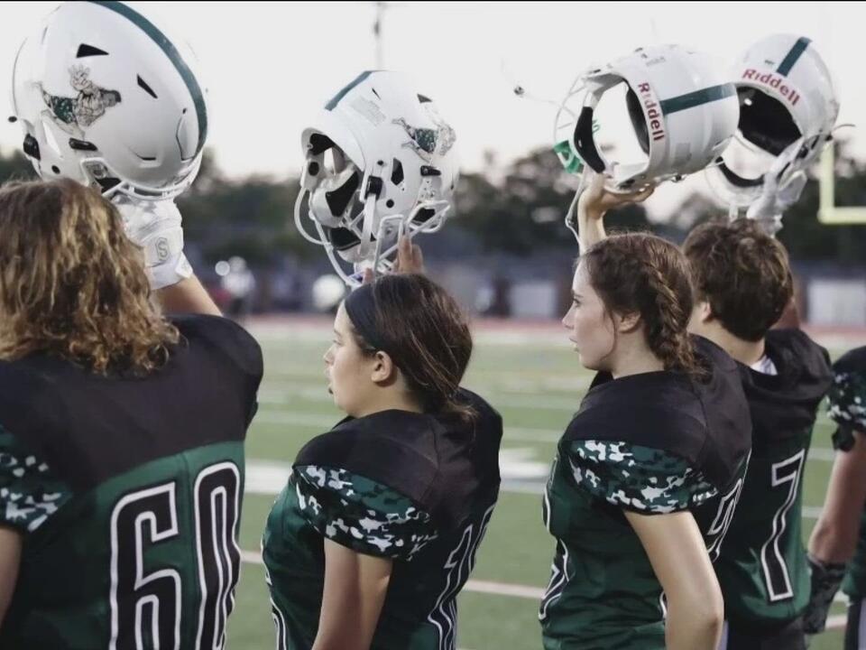 Two women on Coronado High School's football team thrive in male