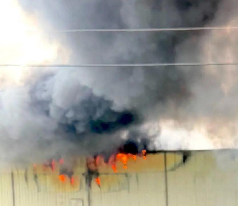 Firefighters battle blaze at  HGS BioScience