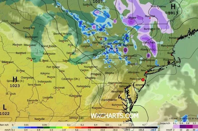 New York Weather: Worrying charts show snow storm set to smash state on ...