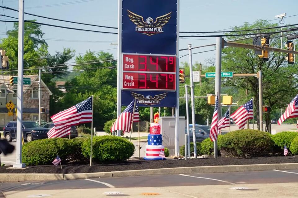 Trump praised Freedom Fuel for ‘taking the lead' with discount prices. A new lawsuit claims it sold ‘stolen' gas