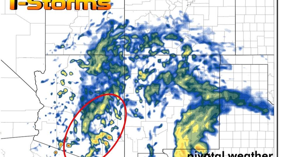 Arizona Weather Shift: Rain, Isolated Thunderstorms, and High-Elevation ...