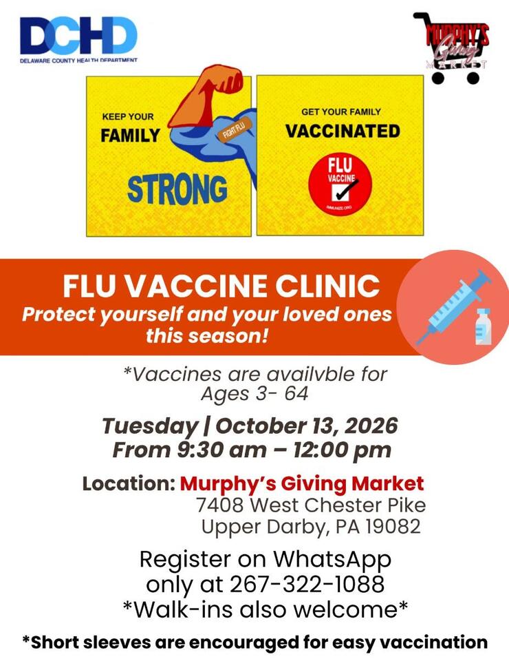 Free Flu Shot Clinic in Upper Darby Oct. 13 - NewsBreak
