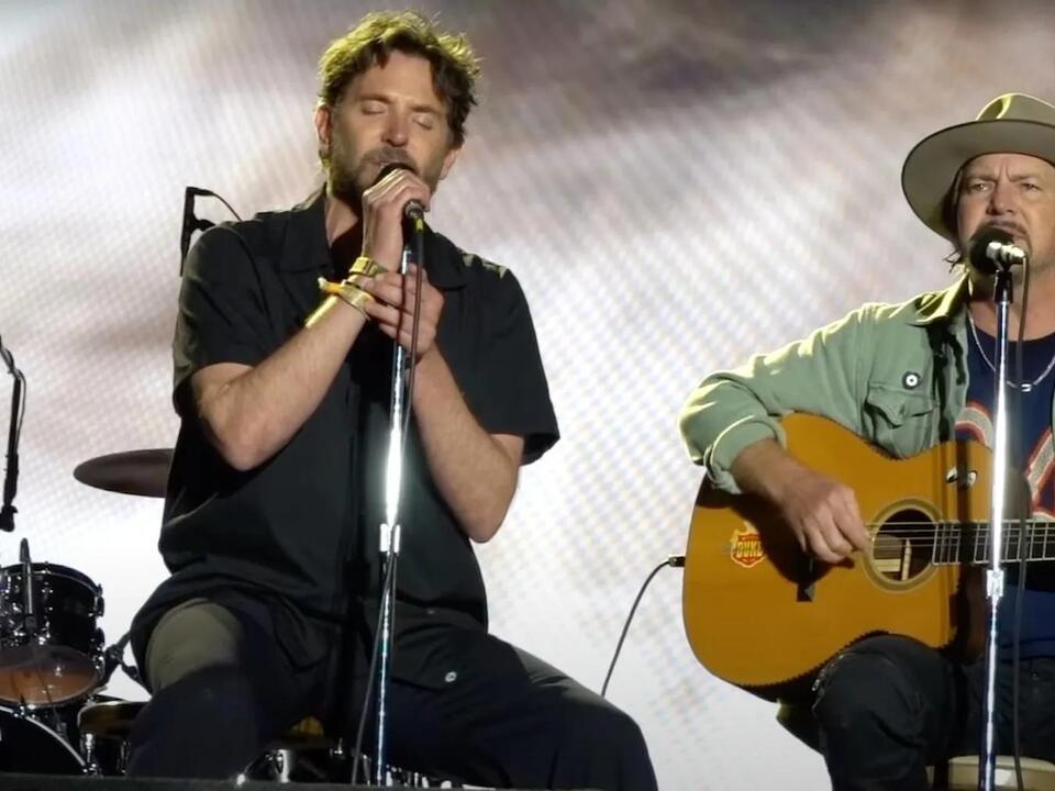 Bradley Cooper Joins Pearl Jam to Sing “Maybe It’s Time” at BottleRock